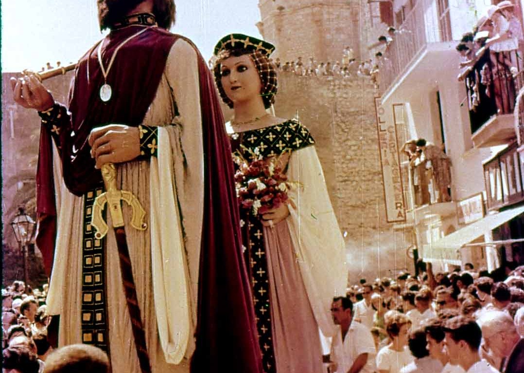 Els Gegants de la Vila de Sitges | Any: 1960 | Foto: ©Arxiu Sebastià Giménez