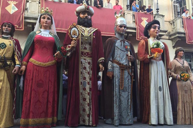 Els Gegants Moros de Sitges protagonitzen la Postal de Gegants del 2015
