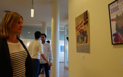L’Espai Pere Stämpfli acull les obres que opten a ser el cartell oficial de la Festa Major