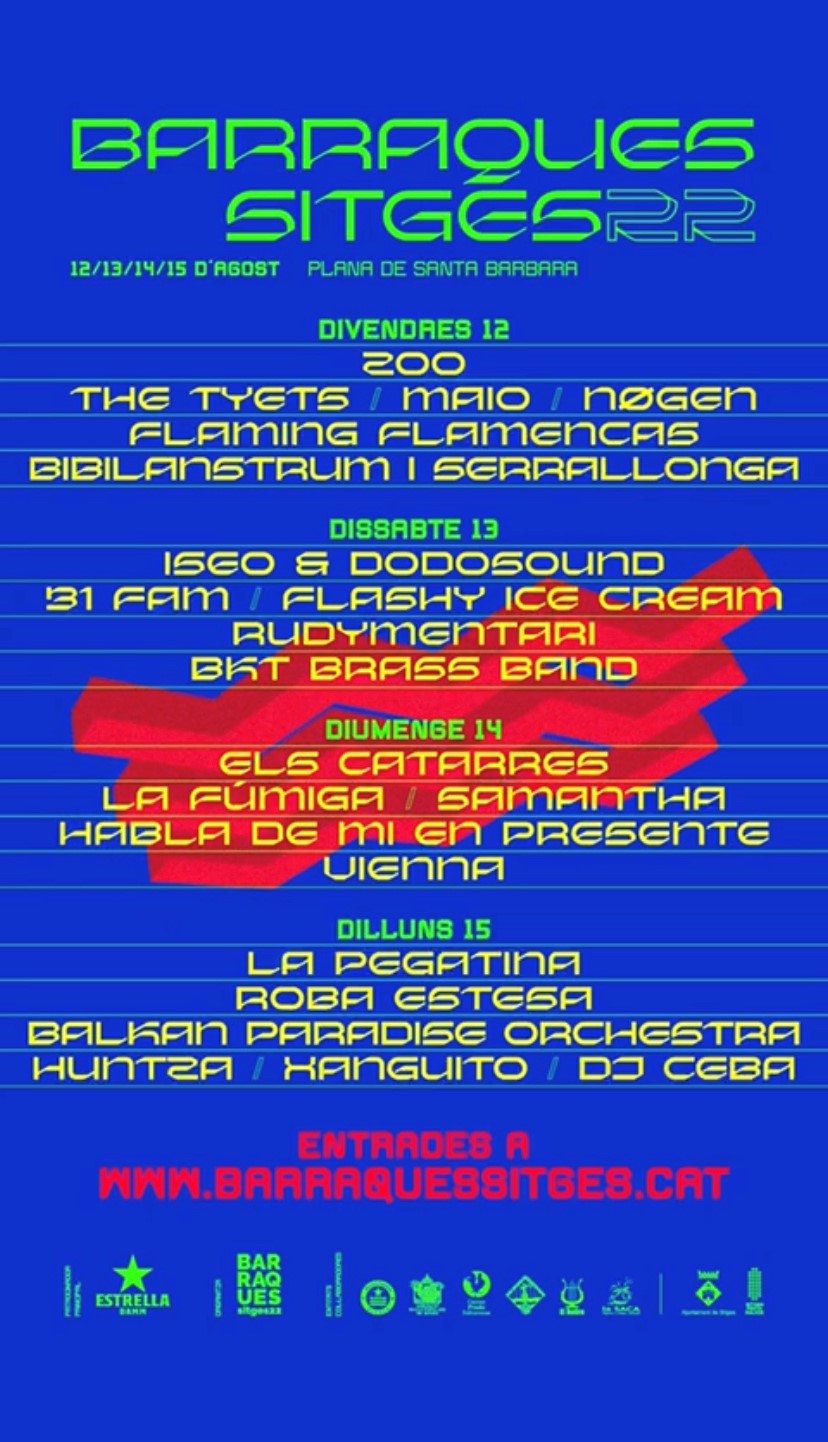 Cartell Barraques Sitges 2022